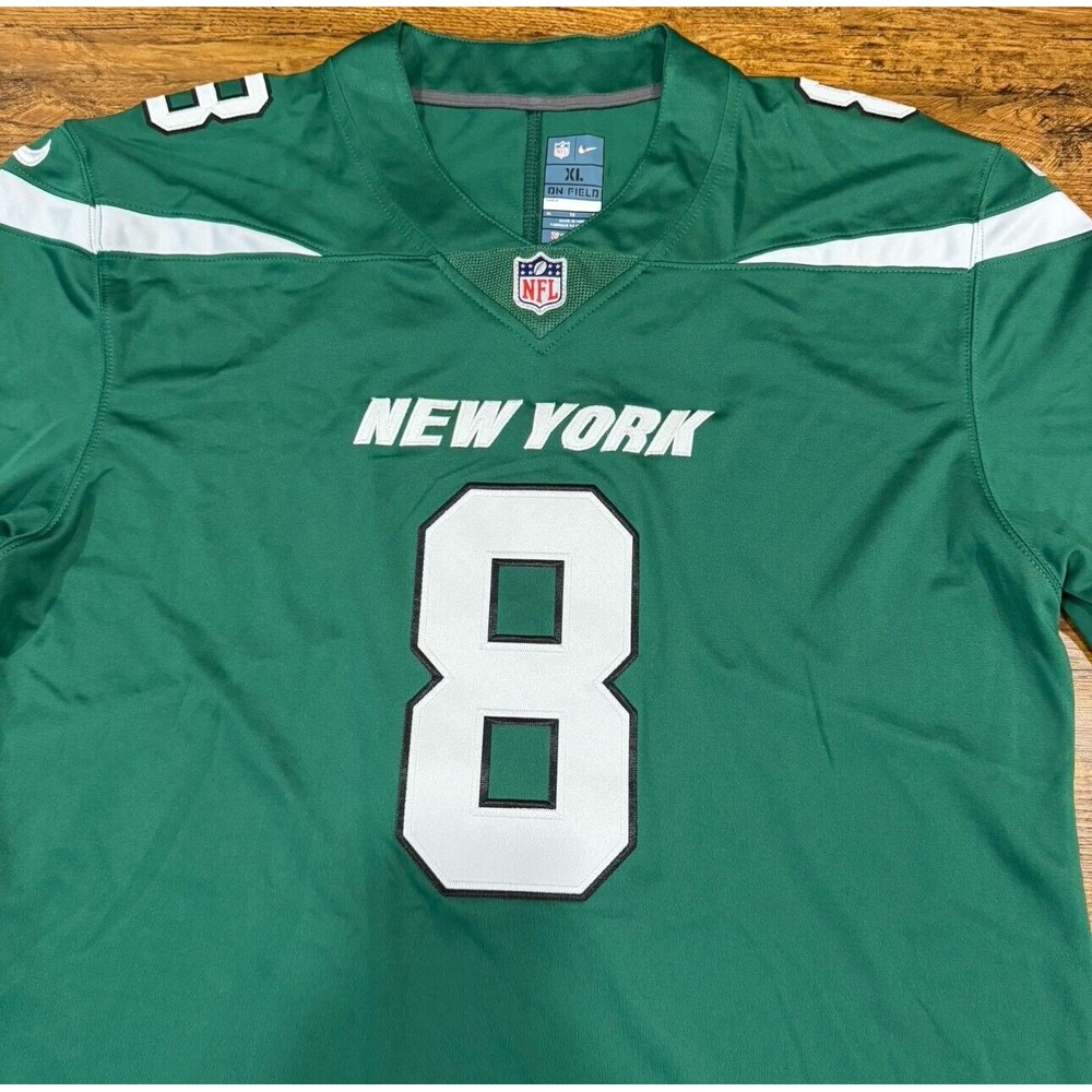 Nike On Field New York Jets‎ Aaron Rodgers #8 Green NFL Football Jersey Men's XL